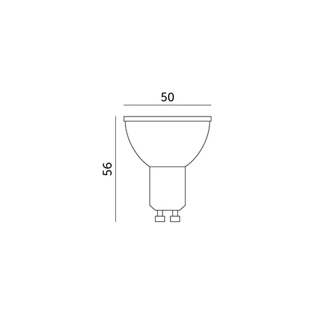 LED žárovka s reflektorem GU10 7W 600lm 6000K Cold 120° Kobi