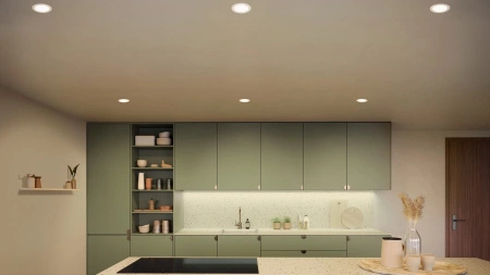 LED panelové zapuštěné svítidlo 12W 1500lm IP44 bílé a barevné ambiance RGB + TW White Smart SMART Zigbee Bluetooth Slim Downlights Philips HUE