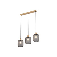 Hnědá průmyslová závěsná lampa Grendel E27 Rabalux