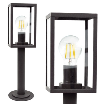 Malmo stojící zahradní lampa pro LED E27. vysoká 48 cm grafitová - GOLDLUX (Polux)