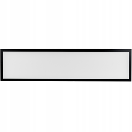 LED panel 120x30 Zásobník pro povrchovou montáž 50W 4500lm 4000K Neutral Black Ecolight