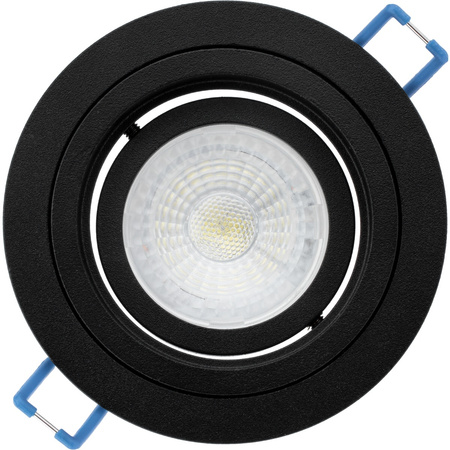 Halogenová Podhledové svítidlo GU10, MR16 Nastavitelná Kulatá Černá CASSIO LUMILED