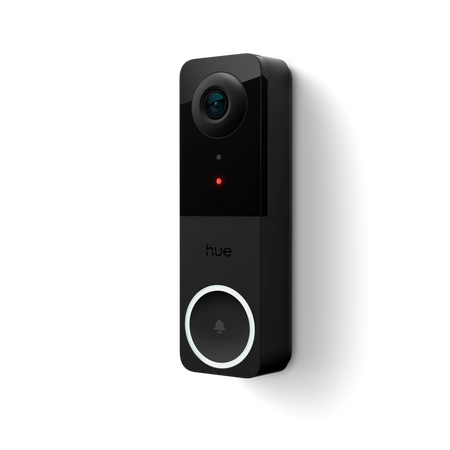 Chytrý videozvonek s 2K QHD 1440p CMOS kamerou černý SMART Zigbee WiFi zvonek Bezpečný Philips HUE