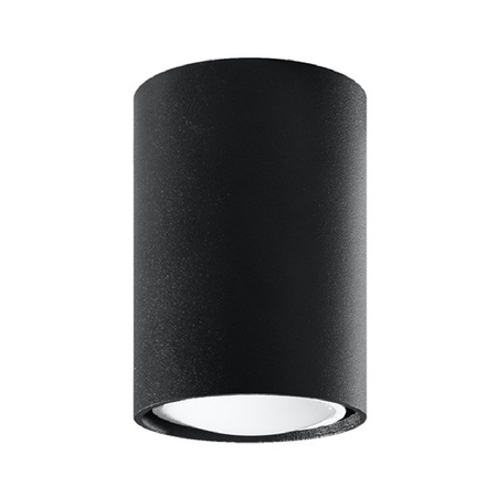 Svítidlo pro povrchovou montáž LAGOS GU10 Halogen Spot Tuba 10 cm černá SOLLUX