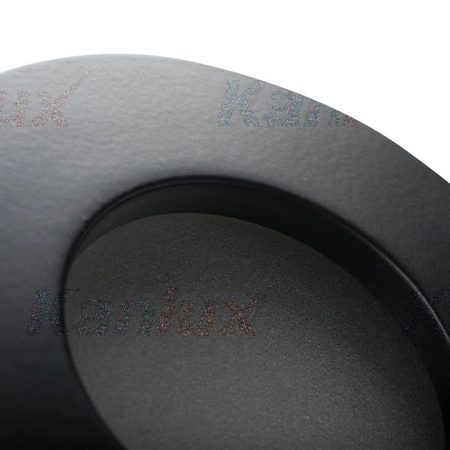 Utěsněné halogenové koupelnové stropní svítidlo QULES GU10 černé Kanlux