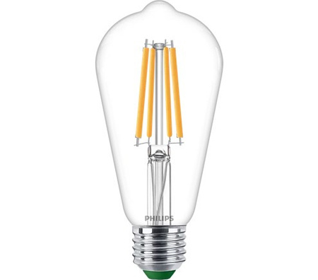 Edison LED žárovka E27 ST64 4W = 60W 840lm 2700K Teplá bílá Filament PHILIPS Ultra Efficient