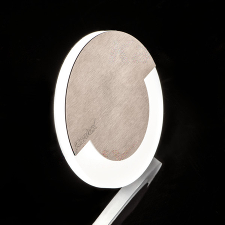 Schodišťové světlo LED 1,3W 13lm 3000K teplá bílá Round Silver Sola Kanlux