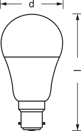 LED žárovka B22 Traditional 9W = 60W 806lm CCT RGB stmívatelná SMART+ ZigBee Classic Ledvance