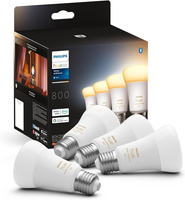 4PAK LED žárovka E27 A60 6W CCT PHILIPS HUE White & Ambiance Bluetooth Zigbee