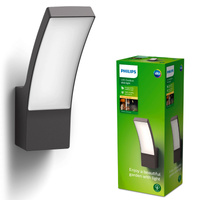 Zahradní nástěnné svítidlo LED SPLAY 3,8W 2700K teplé IP44 antracit PHILIPS