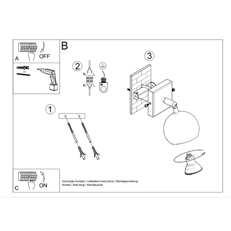 Nástěnné svítidlo OCULARE GU10 s reflektorem Pohyblivé Minimalistické bílé SOLLUX