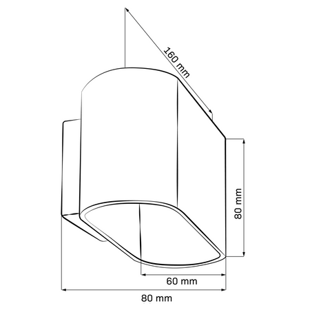 Nástěnné venkovní fasádní svítidlo G9 White Gold Elissa Sanico Goldlux