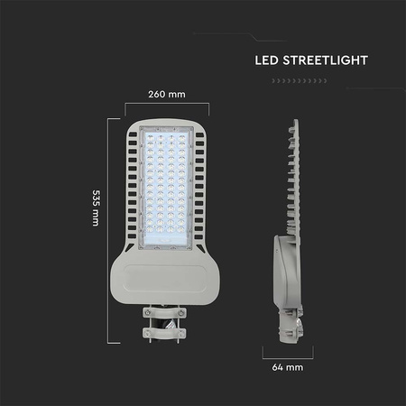 LED pouliční lampa 100W 4000K IP65 SAMSUNG CHIP VT-104ST V-TAC