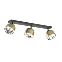 ALTEA BLACK/GOLD Spot Black/Gold Moderní stropní svítidlo 3xES111 GU10 3426 TK Lighting