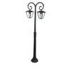 Zahradní lampa Lucerna 2xE27 vysoká 141CM černá VT-738 V-TAC