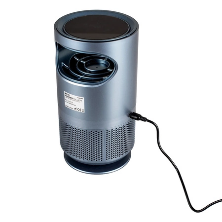 UV lampa s insekticidní pastí Elektrická stojící lucerna s ventilátorem 8xSMD 5W LED šedá VA0193 VAYOX