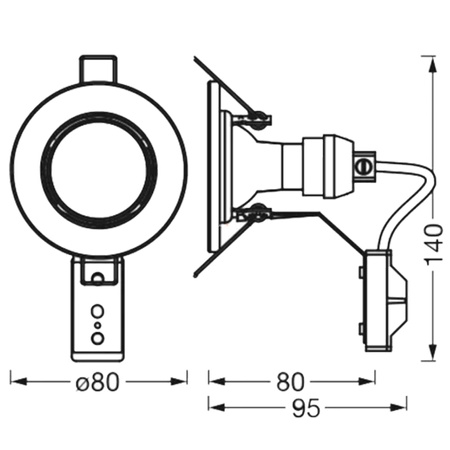 5x LED halogenové svítidlo 2700K 230lm zapuštěné kulaté GU10 LEDVANCE