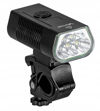 Svítilna LED Cyklistická svítilna Držák USB-C 6 režimů 1020lm IP65 Funkce Powerbanka VAYOX