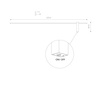 Nástěnné svítidlo LED 16W 570lm 4000lm Neutral Black Moderní MOTIVE LED L 10851 Nowodvorski
