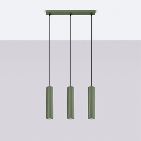 Stropní závěsné svítidlo Tuba Spot 3x GU10 Olive Carbon Deep Space SL.1613 Sollux