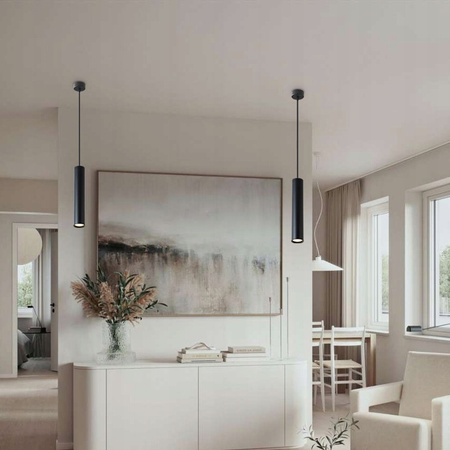 KEON GU10 stropní závěsné svítidlo s nastavitelnou trubicí černé MASTERLED