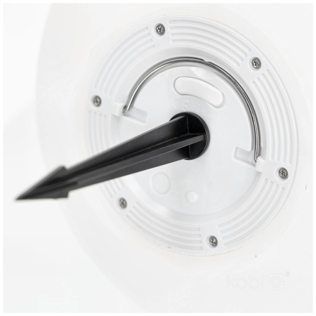 Solární zahradní lampa LED 3000K + RGB poháněná nadzemním okrasným kulovým hrotem 30 cm KOBI