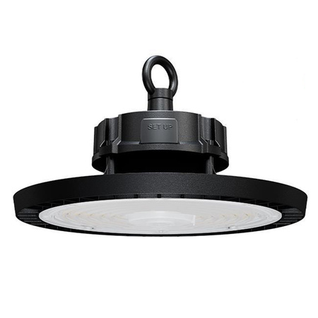 Průmyslová High Bay 150W 22500lm 4000K Neutrální 90° stmívatelná černá IP65 Masterled LED lampa
