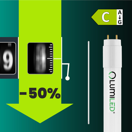 LED Zářivková trubice G13, T8 24W 160lm/W 4000K 150cm Neutrální bílá LUMILED