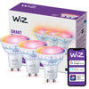 3x LED žárovka GU10 PAR16 4,7W = 50W 2200-6500K + RGB SMART WiFi/Bluetooth WiZ