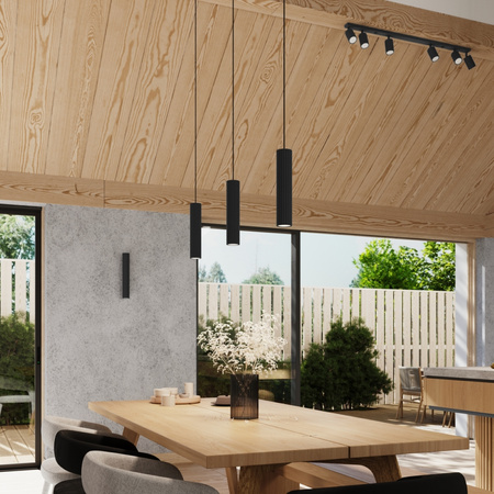 Stropní závěsné svítidlo Tuba Spot 3x GU10 Black Carbon Deep Space SL.1576 Sollux