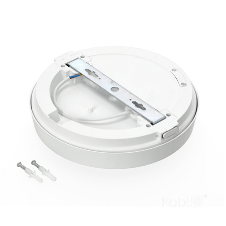 LED stropní svítidlo do koupelny s povrchovou montáží 12W 1260lm 4000K 120° bílá IP65 Nairos Kobi