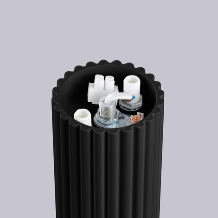 Stropní svítidlo pro povrchovou montáž do koupelny G9 Round Black Modern Matte IP44 Halo Sollux