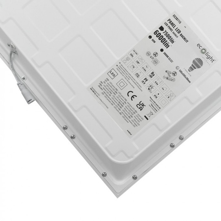 LED panel 60x60 Panel pro zapuštěnou montáž 60W 5100lm 3000K Teplá bílá podsvícený Ecolight