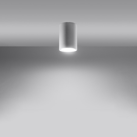 Svítidlo pro povrchovou montáž LAGOS GU10 Halogen Spot Tuba 10cm Bílá SOLLUX