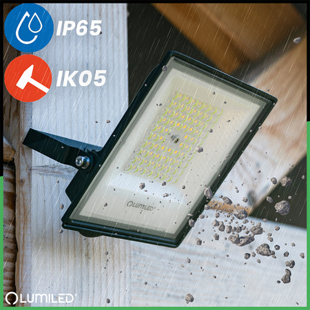 LED reflektor venkovní BRIGHT Vodotěsný 50W 5500lm 4000K IP65 LUMILED