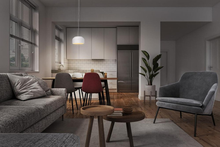 Dekorativní stropní závěsné svítidlo E27 s převisem bílý dekor Ledvance