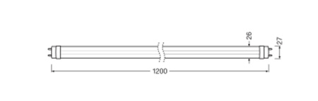 LED zářivka G13 T8 15W 2160lm 3000K teplá bílá 190° 120cm Ledvance