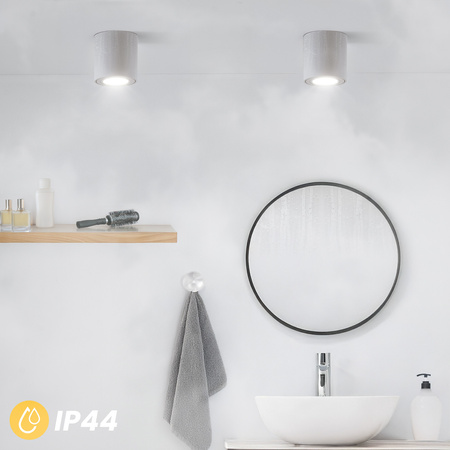 Povrchová montáž HALOGENOVÉ Spot Tuba Pevná EGIO GU10 LUMILED Kulatá IP44 Bílá 83mm