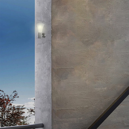 Zahradní lampa LED nástěnná lampa BELLA E27 Chrome Volteno