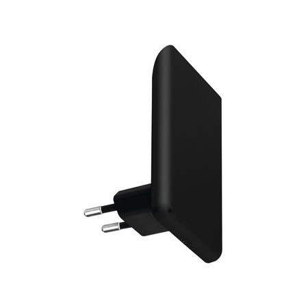 Orientační LED lampa ORISA pro zásuvku Twilight Sensor 0,5W 30lm 3000K Warm Black KANLUX