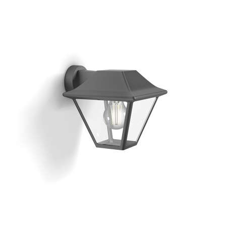 Zahradní lampa LED nástěnná lampa ALPENGLOW myGarden E27 IP44 Lucerna pro péřové antracitové PHILIPS