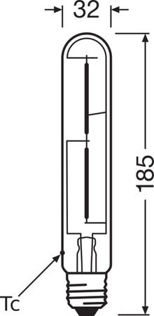 LED trubicová dekorativní žárovka E27 4W = 35W 400lm 2000K Warm 300° Vintage 1906 Osram