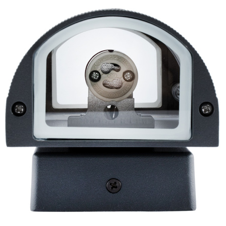 Fasádní nástěnné svítidlo dvojité HANA Round LED 2x GU10 Hliník černá IP54