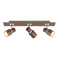 Halogenové bodové reflektorové stropní svítidlo 3x GU10 Brown Classic Merkur 6007 Rabalux