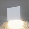 LED zahradní nástěnné svítidlo bílé nahoře nebo dole 3.5W 250lm IP44 SQUARE CHICAGO GOLDLUX (Polux)