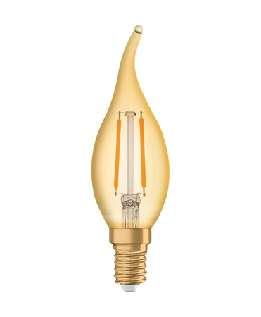 Dekorativní LED žárovka B36 Candle E14 1,5W = 12W 120lm 2400K Warm 300° Vintage 1906 Osram