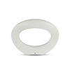 LED nástěnné svítidlo 10W 4000K IP65 oválné bílé VT-811 V-TAC
