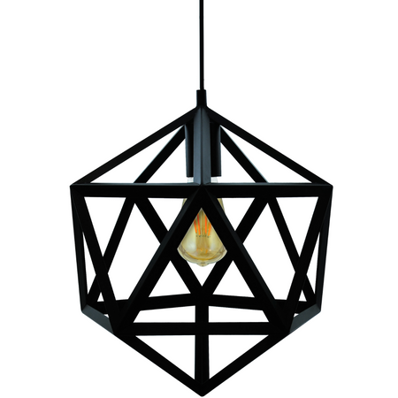 GEOMETRIC IL MIO DENMARK 1xE27 černá stropní lampa - GOLDLUX (Polux)