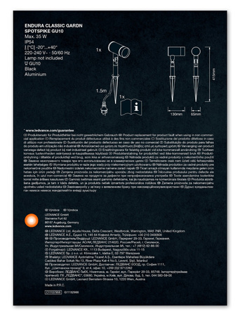 GU10 ENDURA Classic Garden Spot Spike Zahradní lampa LEDVANCE