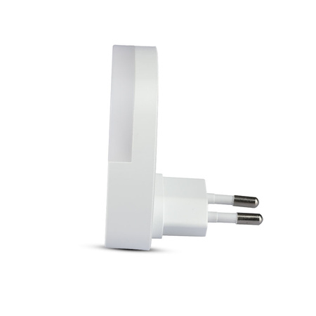 Orientační lampa LED noční lampa 0.45W 3000K Se soumrakovým senzorem Square White Samsung Chip VT-82 V-TAC